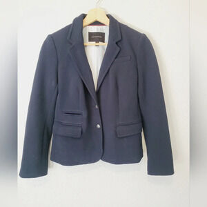 Banana Republic Captains Blazer Blue Cotton Tailored Jacket